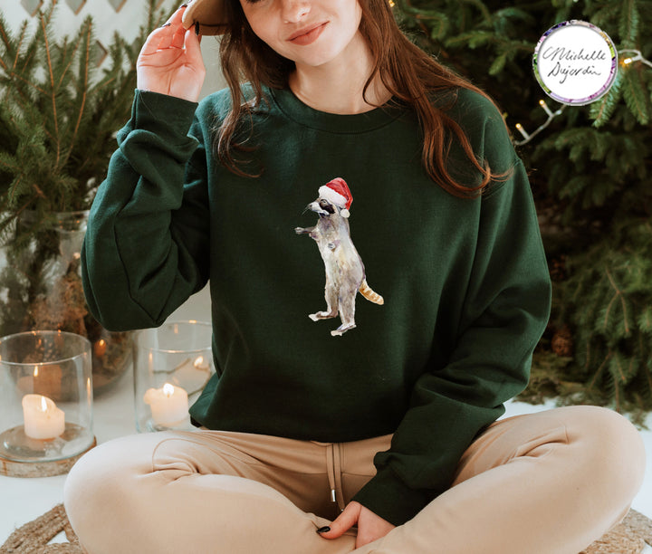 Kersttrui Wasbeer met kerstmuts