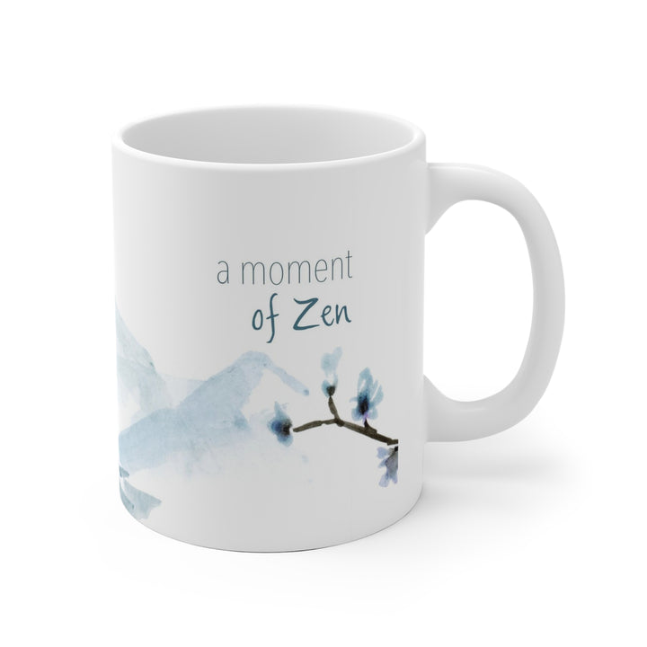 Blauw grijze bergen mok 'Moment of Zen'
