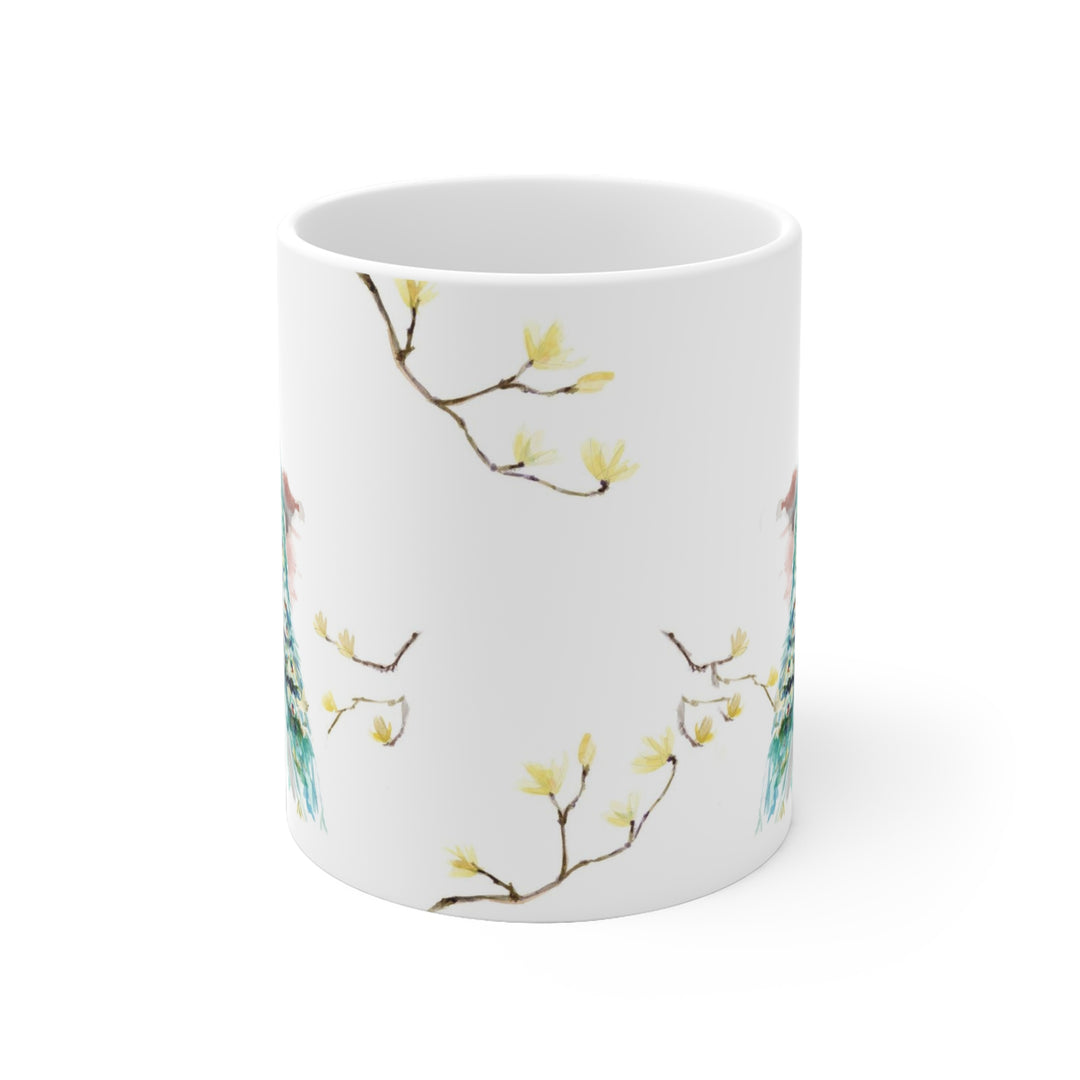 Ceramic Peacock Mug