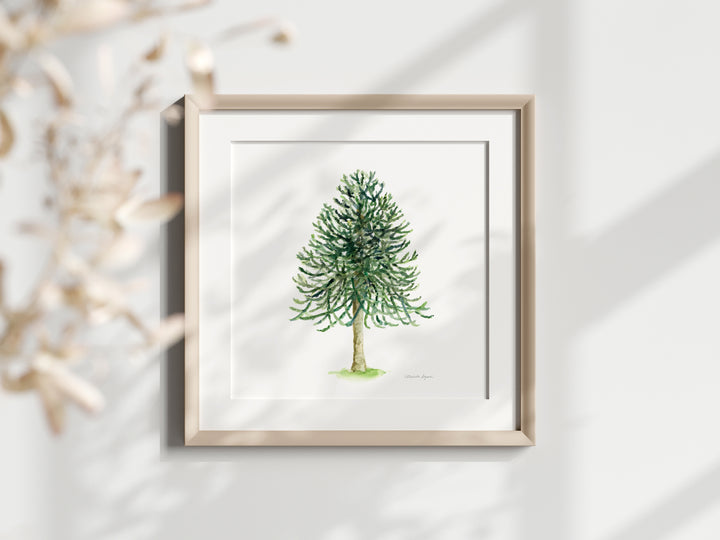 Naturel vierkant lijstje met slangenden print van Michelle Dujardin