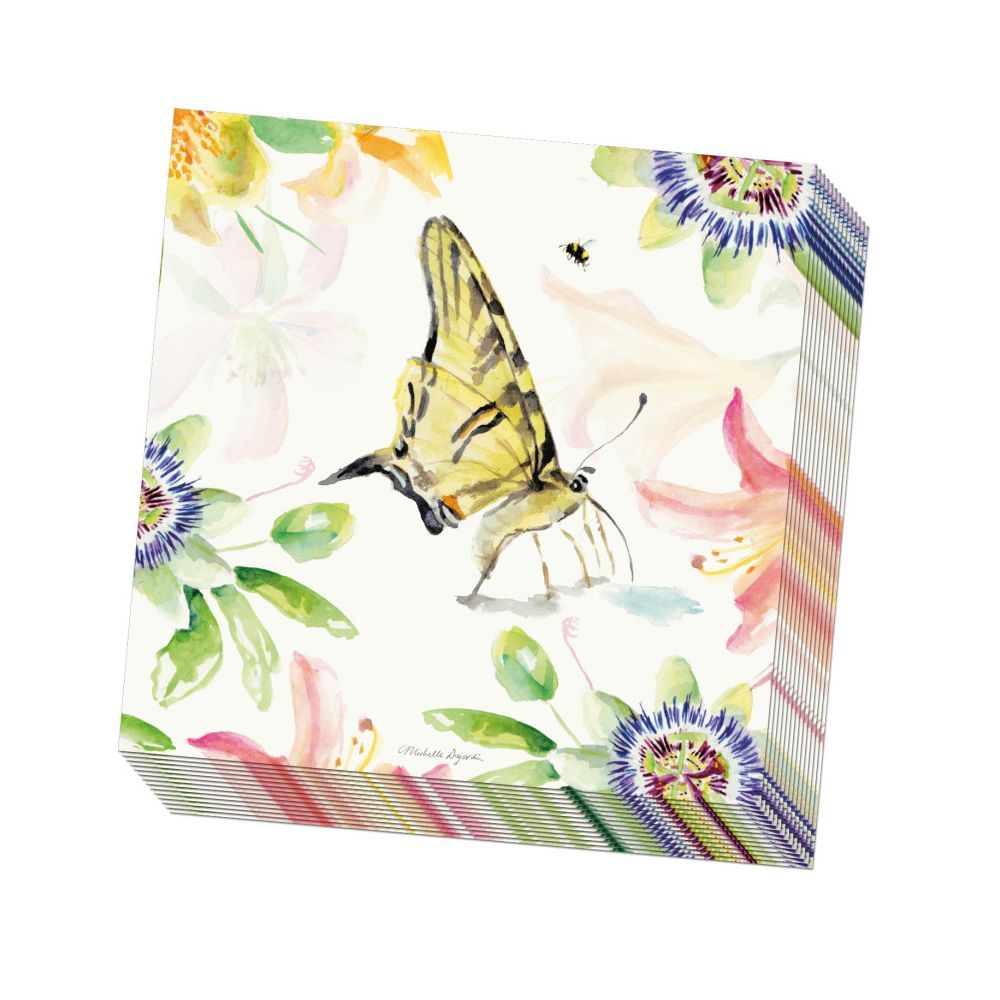 Kleurrijke vlinder servetten van Michelle Dujardin