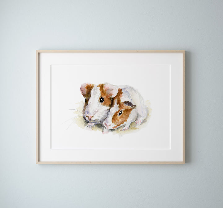 Dierenportret aquarel schilderij