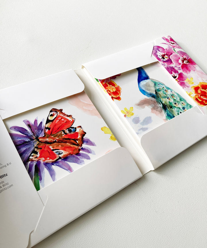 Colorful Spring – Wenskaarten Set van Michelle Dujardin 