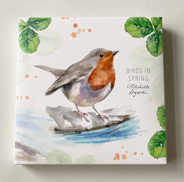 'Birds in spring' wenskaarten set van Michelle Dujardin