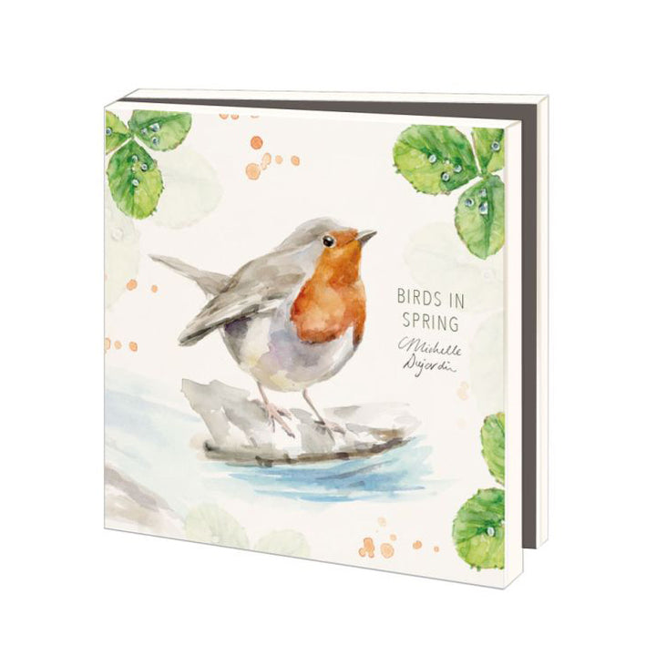 'Birds in spring' wenskaarten set van Michelle Dujardin