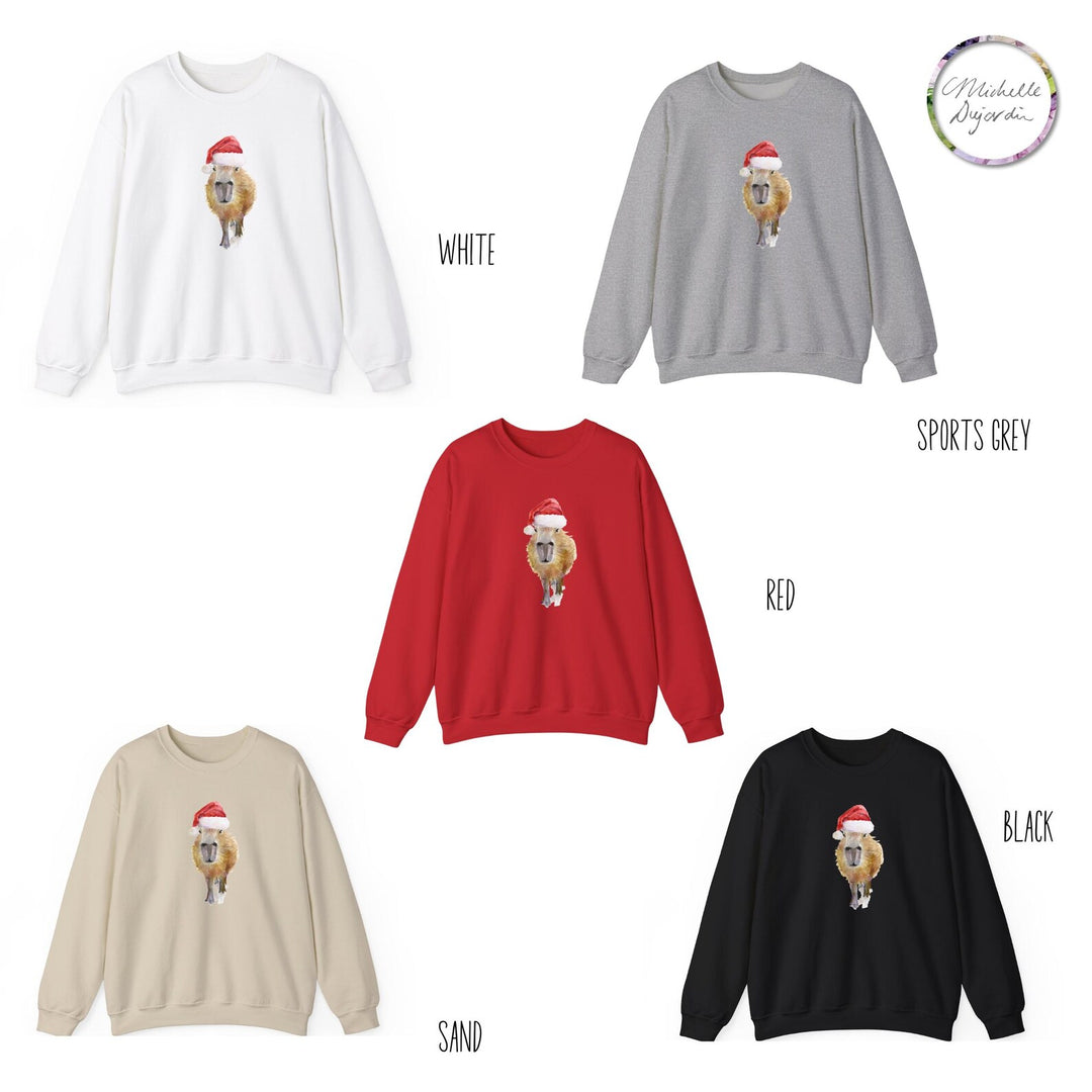 Kersttrui Capybara met kerstmuts