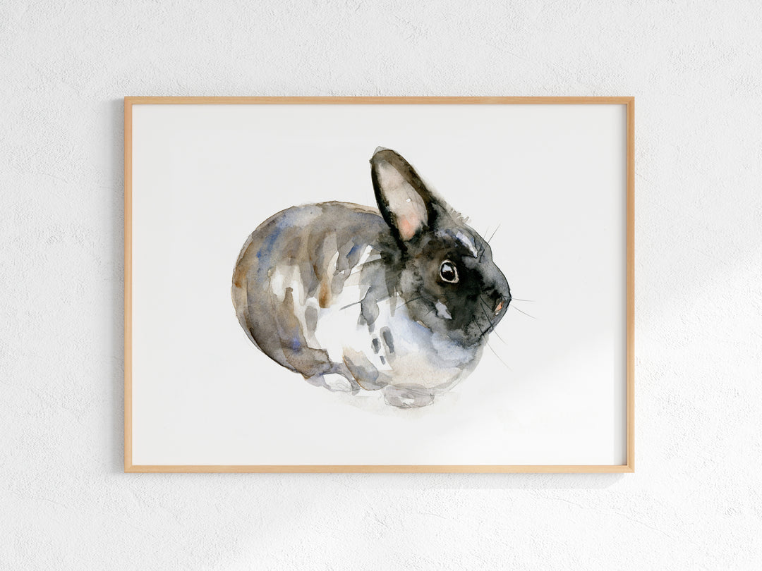 Dierenportret aquarel schilderij