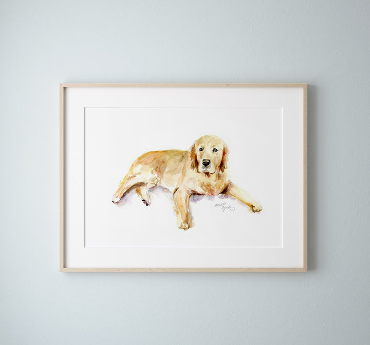 Dierenportret aquarel schilderij