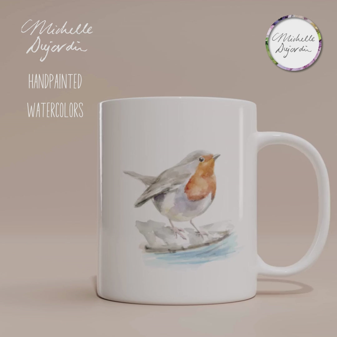 Ceramic Red Robin Mug