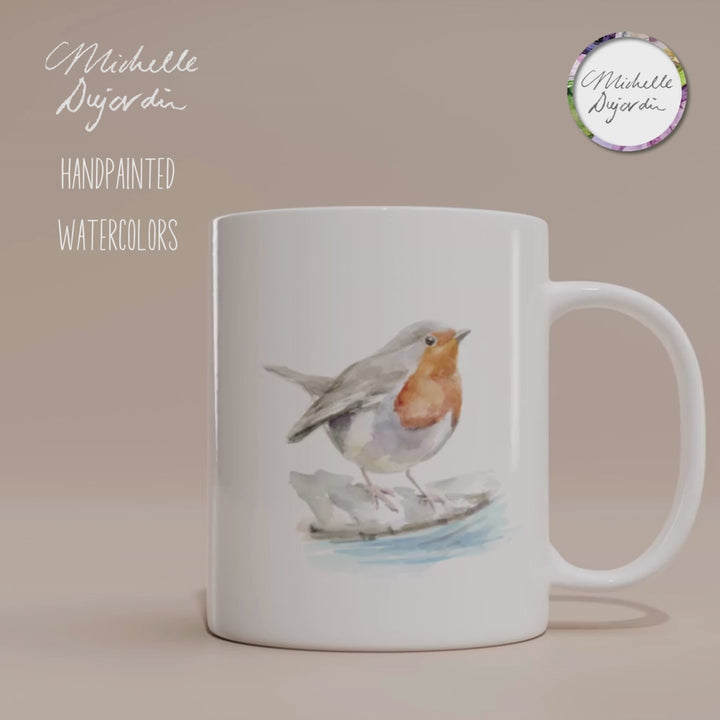 Ceramic Red Robin Mug