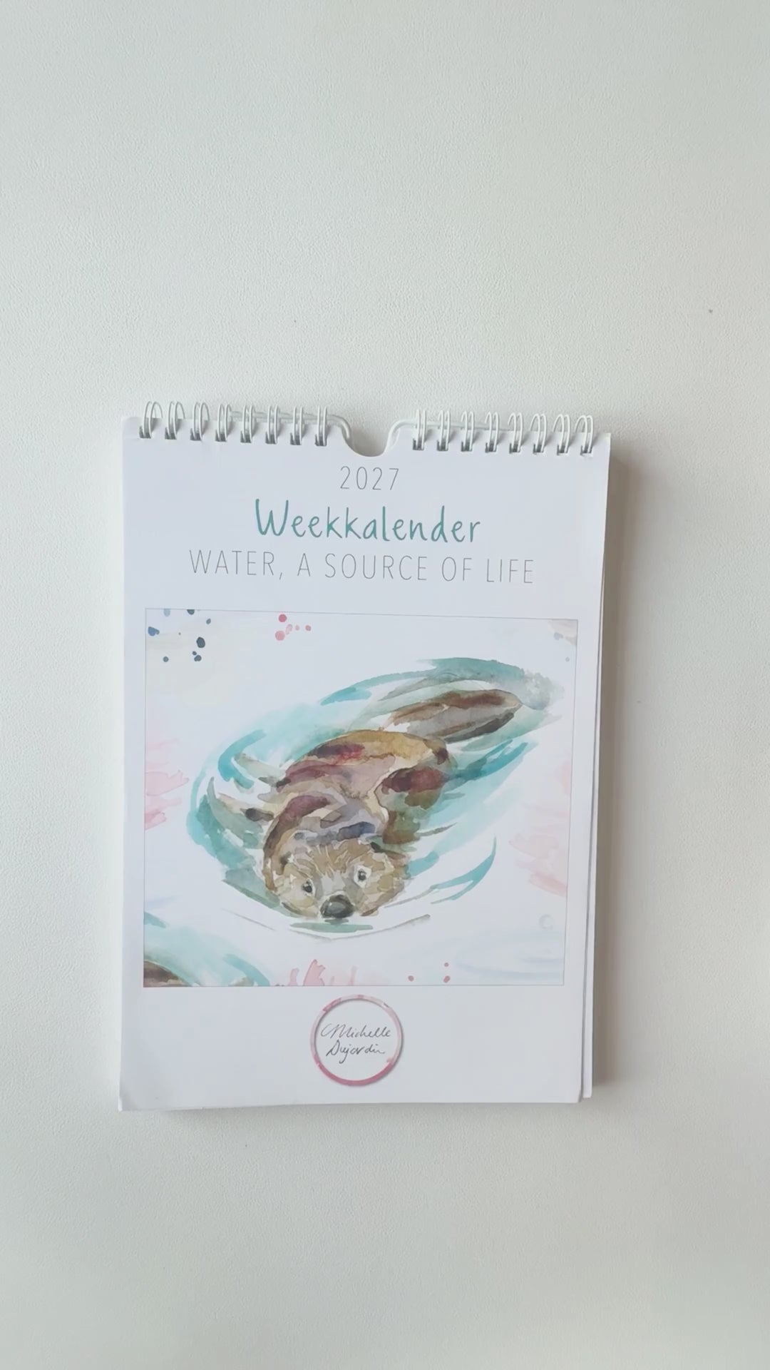 Week calendar 2027 Michelle Dujardin