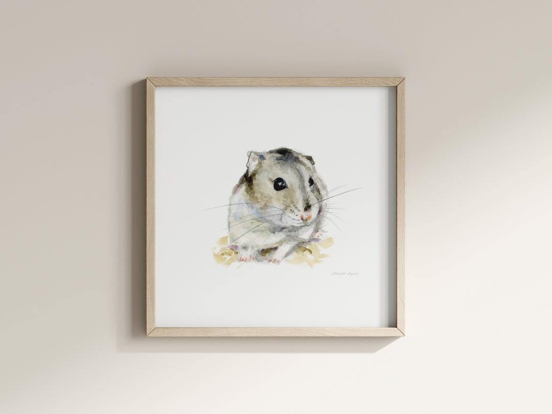 Dierenportret aquarel schilderij