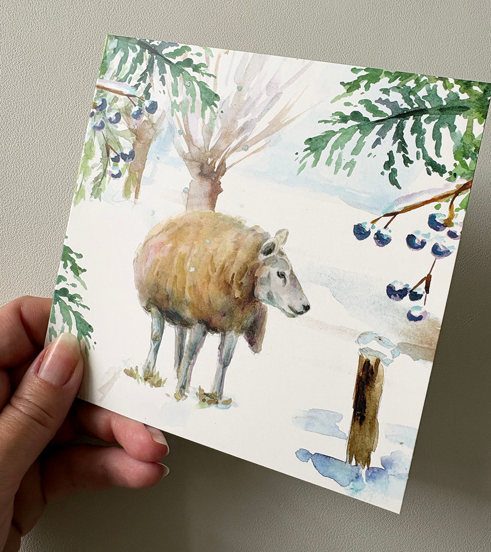 Winterdieren Wenskaarten Michelle Dujardin (2026) Set van 10