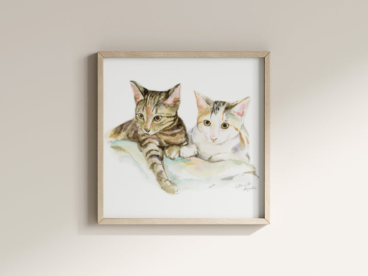 Kat schilderij in opdracht