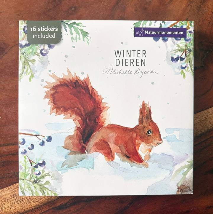 Winterdieren Wenskaarten Michelle Dujardin (2026) Set van 10