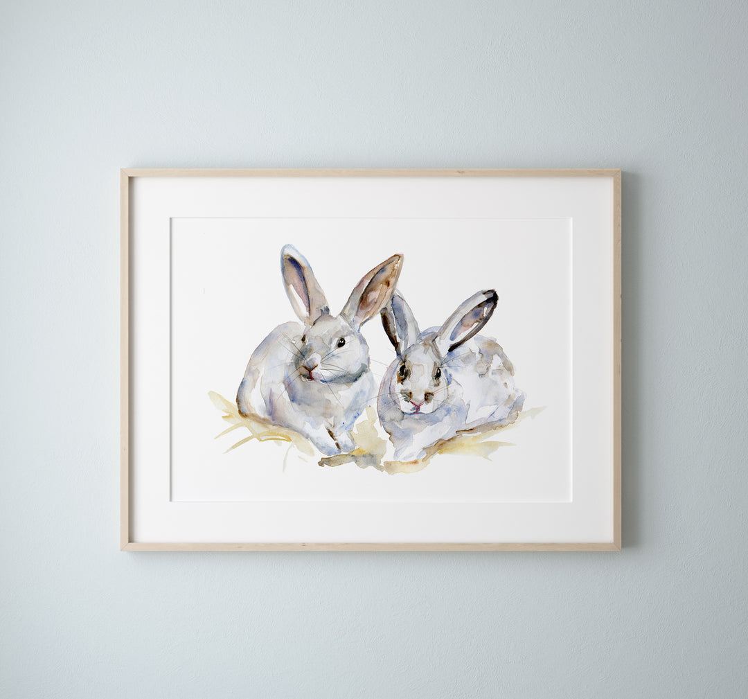 Dierenportret aquarel schilderij